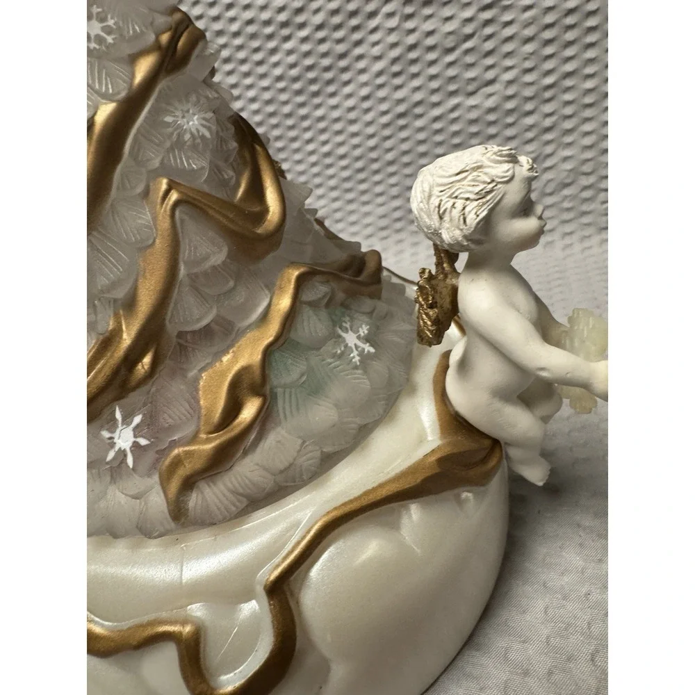 Vintage 1996 Avon Sparkling Angelic Musical‎ Christmas Hark the Herald Angels